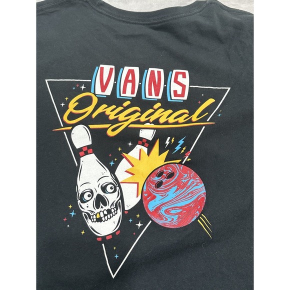 Vans T Shirt Mens XL Black Original Classic Style Short Sleeve Crew Neck EUC - Picture 6 of 9